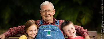 Senior with kids