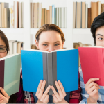 teens reading books